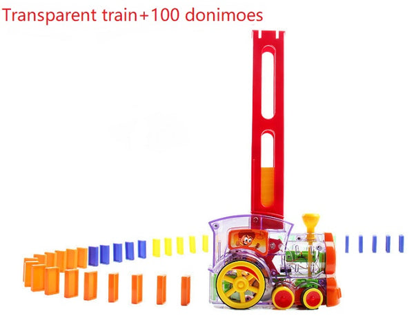 Domino dominoes electric Thomas little train blocks, Puzzle Children Toys