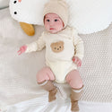 Cute Bear Head Print Baby Spring And Autumn Clothing