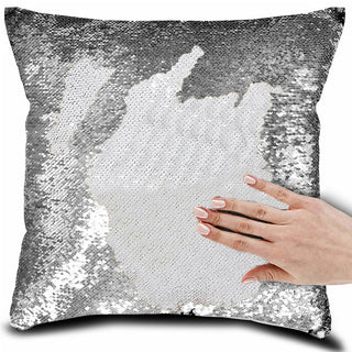 Buy silver Magical Color Changing Pillow Case Decor Pillows Cover