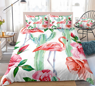 Buy flamingo-cactus Three or four sets of home textile bedding