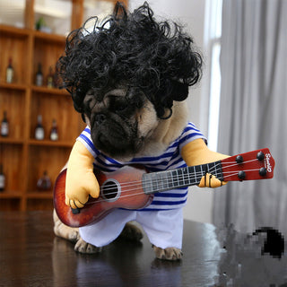 Buy guitar-cloth-hair Pet dog guitarist dress