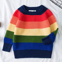 Rainbow children's sweater knitwear