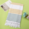 Cotton striped beach towel 100x180cm