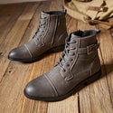 Men's Retro Lace Up High-top Martin Boots