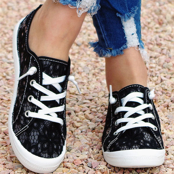 Women Lace Flat Casual Shoes