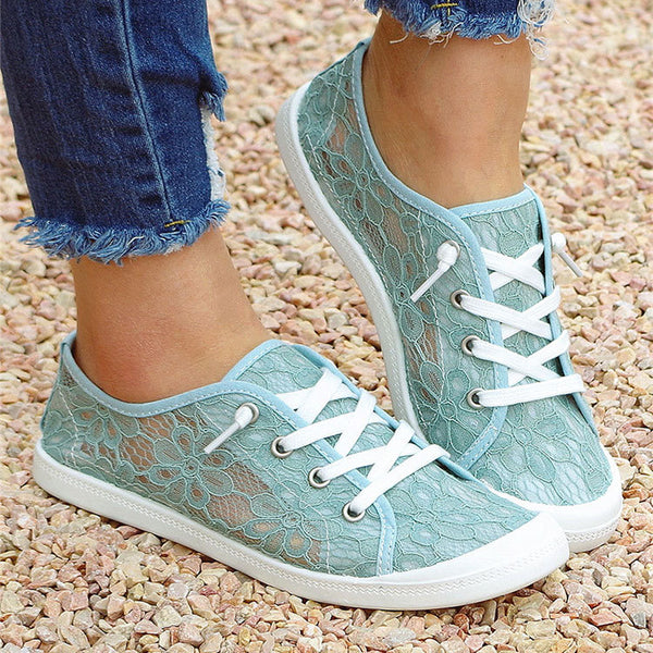 Women Lace Flat Casual Shoes