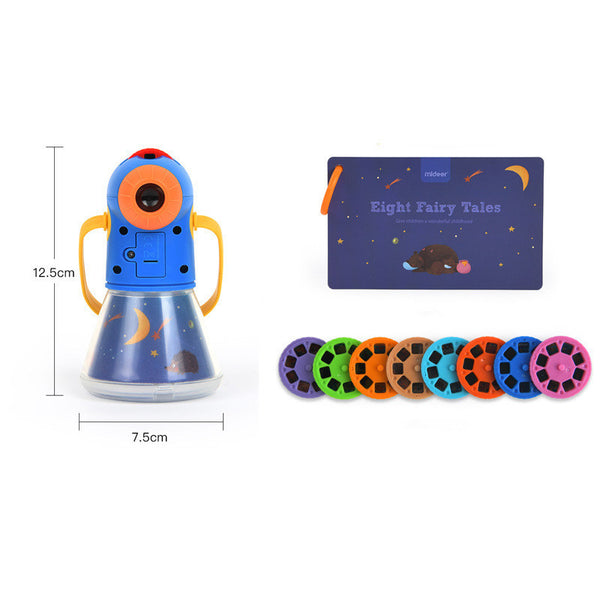 Children's Toy Storybook Torch Projector Kaleidoscope Sky Handrail Galaxy Night Light Up Cartoon Baby Toys Kids Educational Toys