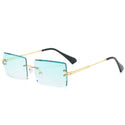 Rimless Rectangle Fashion Sunglasses