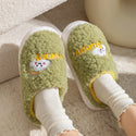 Men and Women Cute Cartoon Cotton Slippers