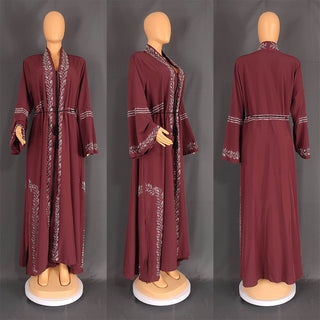 Buy red Women&#39;s Muslim Robe Arabic Gown