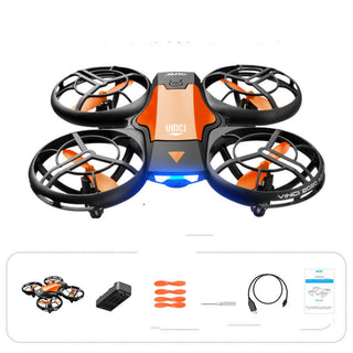 Buy orange V8 2.4G 4CH Mini RC Drone Gesture Sensing WIFI FPV Altitude Hold Quadcopter RC Drone Toy With High Definition Camera