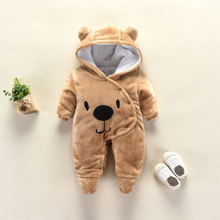 Buy browna Autumn and winter newborn climbing suit