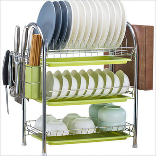 Multi-layer Floor Draining Bowl Rack Kitchen Shelf Countertop Dish Storage Knife And Fork Cabinet Dish Rack Storage Product