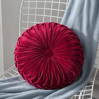 Buy wine-red Velvet pumpkin mat