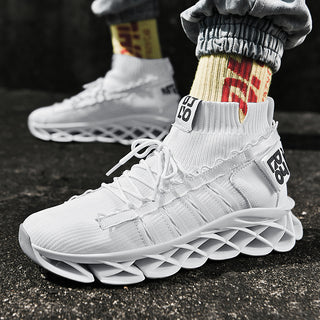 Buy 9186-white Flying woven mesh sneakers