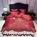 European-style Bed Linen, Bed Skirt, Light Luxury Style Four-piece Suit