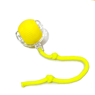 Buy yellow Cat Interactive Ball Toys Automatic Rolling Ball For Kitten Rechargeable Smart Pet Electric Toys With Teaser Sensor Cat Ball Toy