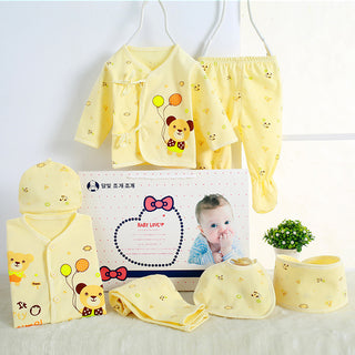 Buy yellow Pure Cotton Newborn Baby Set