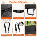 1Pc Dog Car Seat Cover For Back Seat Waterproof Oxford Cloth Seat Cover Hammock Non-Slip Scratchproof Back Seat Extender With Side Flap Mesh Window Storage Bag For Car SUV Truck