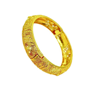 Buy gold New Chinese Court Style Four-leaf Buckle Bracelet