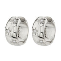 Cold Style High-grade Photosensitive Surface Earrings Micro-inlaid Asterism Zircon Small Ear Ring