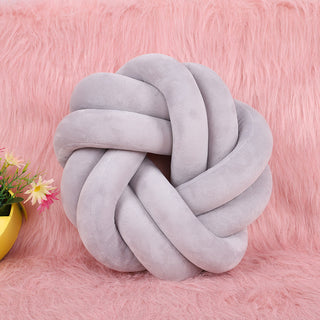 Buy light-grey Knotted pillow