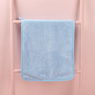 Buy plain-colored-style-blue Towel Coral Fleece Household Face Towel