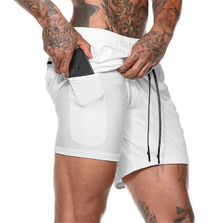 Buy white Beach Pants Casual Shorts Mesh Sports Pants