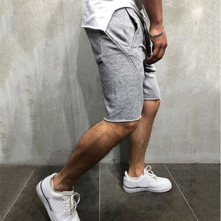 Buy light-grey Summer Mens Gym Sports Shorts