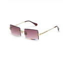 Rimless Rectangle Fashion Sunglasses