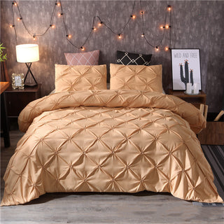 Buy gold-set Home textiles plain plain quilt cover