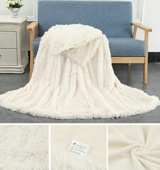 Buy white-pillowcase Plush Blanket Double-layer Blanket Multifunctional