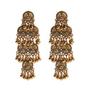 European And American Exaggerated Indian Style Earrings Long Bell Tassel Earrings Nepal