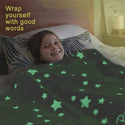 Glowing Polyester Wool Blanket In The Dark