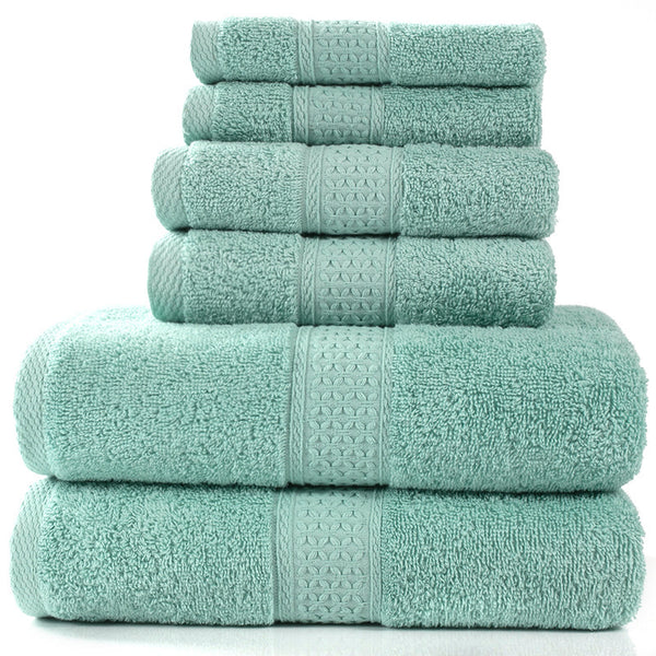 6 Pieces Cotton Towel Set