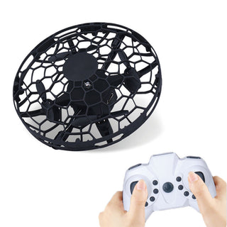 Buy black-with-controller Flying Helicopter Mini Drone UFO RC Drone Infraed Induction