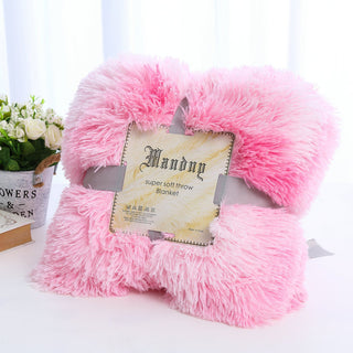 Buy tie-dye-pink Plush Blanket Double-layer Blanket Multifunctional