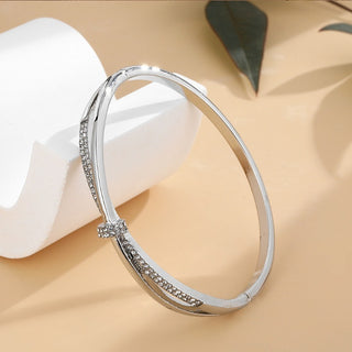 Buy 4225-silver Special-interest Design Simple Bracelet Affordable Luxury Style Personality