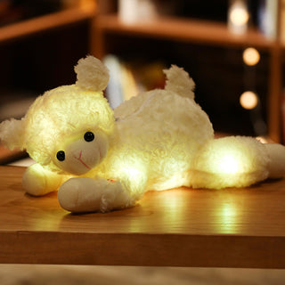 Buy white-lamb Led Light Up Teddy Bear Doll Pillow Light Up Plush Toy