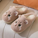 Unisex Kitty Cartoon Cotton Slippers