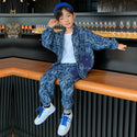 Handsome Boy Clothes Spring And Autumn Two Piece Set