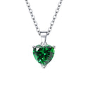 Female Personality Creative Zircon Heart-shaped Pendant Chain Three-piece Suit