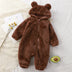 Brown Plush One Piece