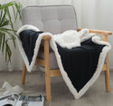 Double blankets spring and autumn warm nap blanket