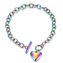 Fashionable Simple Electroplated Color Stainless Steel Bracelet