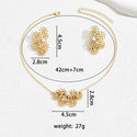 Fashion SUNFLOWER Design Women Necklace Suit