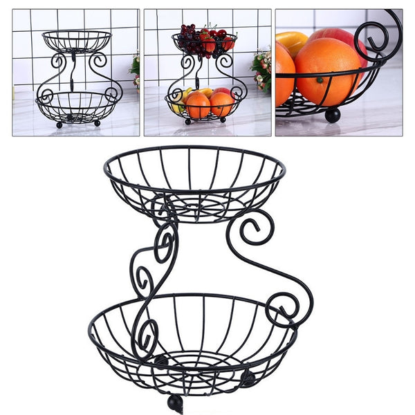 Fruit Basket Household Double-layer Fruit Tray