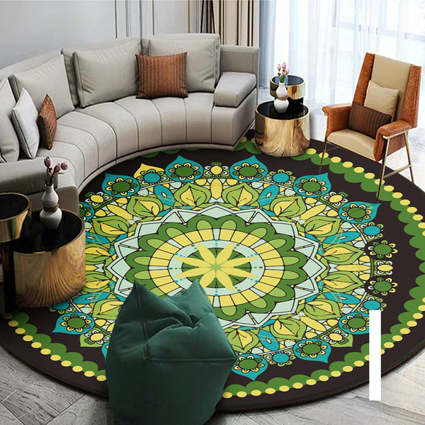 Ethnic Style Carpet Homestay Retro Mandala Mat