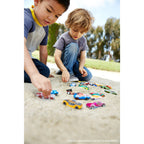 Hot Wheels Set of 8 Basic Toy Cars & Trucks in 1:64 Scale Including 1 Exclusive Car, Styles May Vary