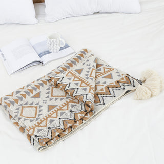 Bohemian Acrylic Nap Decorative Blanket